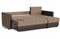 Диван угловой Лофт Коричневый еврокнижка - фото 158252