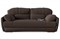 Диван прямой Монро Амиго браун еврокнижка - фото 160353