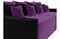Диван прямой Бристоль Вельвет Фиолетовый-Black - фото 160500