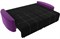 Диван прямой Бристоль Вельвет Black-Фиолетовый - фото 160506