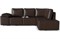 Диван угловой Хавьер Brown экокожа - фото 161033