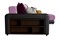 Диван угловой Дубай Simpl Еврокнижка Фиолетовый/Черный - фото 161340