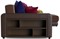Диван угловой Дубай Simpl Еврокнижка Коричневый - фото 161409