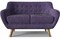 Диван прямой Эллинг Plum - фото 161692