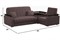 Диван угловой Даллас с баром Brown - фото 167533