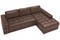 Диван угловой Матео Brown кожаный - фото 168225