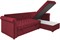 Диван угловой Берлин Вельвет Бархат Red - фото 168309