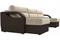 Диван угловой Форсайт Вельвет Микс Beige-Brown - фото 168663
