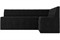 Кухонный диван Атлас Велюр Black - фото 168699