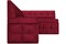 Кухонный диван Атлас Вельвет Бархат Red - фото 169043