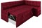 Кухонный диван Атлас Вельвет Бархат Red - фото 169046