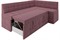 Кухонный диван Атлас Велюр Пудра - фото 169182