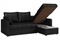 Диван угловой Риммини Неро кожаный - фото 169309