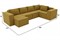 Диван модульный Лофт П-образный Еллоу - фото 169432
