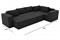 Диван модульный Лофт П-образный Black - фото 169522