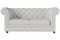Диван прямой Честер 2-х местный экокожа белая - фото 169700