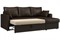 Диван угловой Риммини Brown кожаный - фото 172597