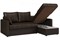 Диван угловой Риммини Brown кожаный - фото 172599