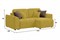Диван угловой Модол Plush Еллоу - фото 173022
