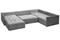 Диван угловой Чилетти П-образный Grey - фото 173233
