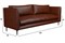 Диван Лидер Эйхель нераскладной кожаный - фото 176476