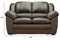 Диван Оберон-2 Brown кожаный - фото 176548