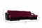 Диван угловой Форсайт Вельвет Микс Red-Black - фото 177580