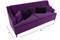 Диван Марк Вельвет Фиолетовый-Black - фото 177639