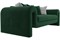 Диван Волна Велюр Green - фото 178935