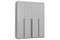 Шкаф распашной четырехдверный Лорена Серый - фото 180151