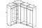 Шкаф угловой Меркурий Люкс-20 Фреза - фото 181295