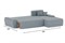 Диван угловой Nordviks (Модерн) Plush Light Grey - фото 181487