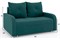 Диван прямой Мини Люкс Зара Изумруд - фото 188125