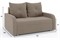 Диван прямой Мини Люкс Зара Light Brown - фото 188137