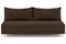 Диван прямой Смайл Brown без подлокотников - фото 188549