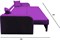 Диван прямой Дублин Люкс Фиолетовый - фото 192100